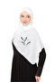 Polyster White Color Shawl Palestinian Olive Branch Colorful Embroidered S 100030 - 4