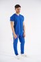 Cobalt Blue Dr. Greys Model Lycra Nurse Uniform Unisex Bat Sleeve Doctor Scrubs Hospital Suit - 7
