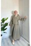 Kimono Linen Skirt Suit - 2