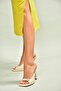 U997451204 Skin Fabric Thin Heeled Women's Slippers - 2