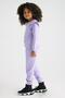 Crew Neck Long Sleeve Lilac Color Girl's Tracksuit Set - 4