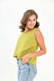 Women's Muslin Pocket Vest Blouse 100% Cotton Back Button - Mg001 - 7