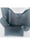 Rosso Collina Black Faux Leather Wallet and Makeup Bag Women's Hand and Shoulder Bag L:25 E:38 W:15 cm - 2