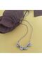Steel Clover and Heart Magnet Pendant Necklace