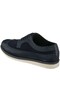 45 - 46 - 47 - 48 -49 - 50 Nrm12433 Navy Blue Garnished Large Size Wide Mold Men's Shoes - 3