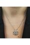 Steel Clover and Heart Magnet Pendant Necklace - 4