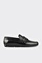 Black Leather Men's Casual Shoes