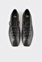 Black Leather Women's Casual Shoes - 4