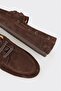 Brown Leather Men's Casual Shoes - 5