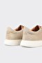 Beige Leather Men's Casual Shoes - 5