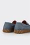 Blue Leather Men's Casual Shoes - 5