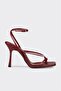 Burgundy Women's Heeled Sandals