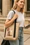 Kahve Baskılı Tote Bag Çanta