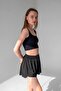 Black Loose Cut Tights Sports Shorts - 6