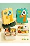 Super Dino New Generation Children's Lunch Box with Three Compartments + Sauce Bowl - Lunch Box 1190 Ml. - 4