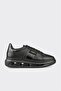 Black Leather Men's Sports Shoes