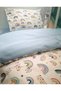 Cotton Kids 70X110 Pillow Sheet Quilt Set for Park Crib Rainbow Blue (with Quilt) - 4