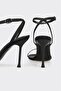 Black Women's Heeled Sandals - 4