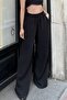 Black Muslin Palazzo Trousers