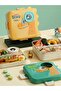 Super Dino New Generation Children's Lunch Box with Three Compartments + Sauce Bowl - Lunch Box 1190 Ml. - 3