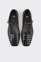 Black Leather Women's Casual Shoes - 4