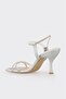 Lame Women's Heeled Sandals - 3