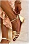Genuine Leather Flat Strap Casual Women's Sandals - 6