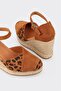 Taba Deri Kadın Espadril - 4
