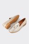 Gold Leather Women's Casual Shoes - 3