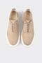 Beige Leather Men's Casual Shoes - 4