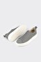 Gray Leather Men's Sports Shoes - 3