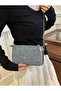 Blue Mini Beaded Single Eyed Women's Hand and Shoulder Bag - 5