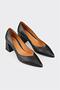 Black Leather Women's Stiletto - 2