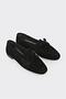 Black Leather Women's Casual Shoes - 2