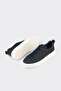 Navy Blue Leather Men's Sports Shoes - 3