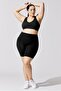 Extra High Waist Recovery Black Biker Leggings - 6