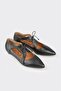 Black Leather Women's Casual Shoes - 2