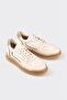 Ecru Leather Women's Sports Shoes - 2