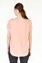 Comfortable Fit Modal T-shirt with Pink Slit Detail - Dora - 3