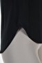 Black Slit Detailed Comfortable Fit Modal T-shirt - Dora - 5