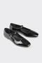 Black Leather Women's Casual Shoes - 2