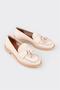 Beige Leather Women's Loafer - 2