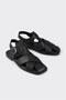Black Leather Women's Casual Shoes - 2