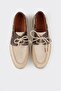 Bej Deri Erkek Espadril - 4