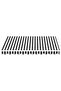 Replacement Fabric for Awning Anthracite and White 3x2.5 m - 2