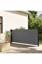 Retractable Side Awning Anthracite 140x300 cm