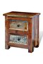 Nightstand with 2 Drawers Solid Reclaimed Wood