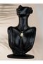 Luméra Zircon Stone White Flower Figure Steel Art Necklace - 4