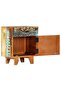 Hand Carved Bedside Cabinet 40x30x50 cm Solid Reclaimed Wood - 6