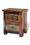 Nightstand with 2 Drawers Solid Reclaimed Wood - 5